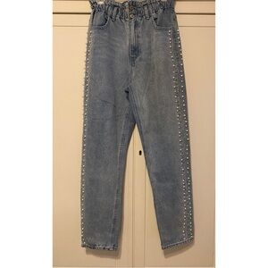 Forever 21 Denim Jeans with Pearls